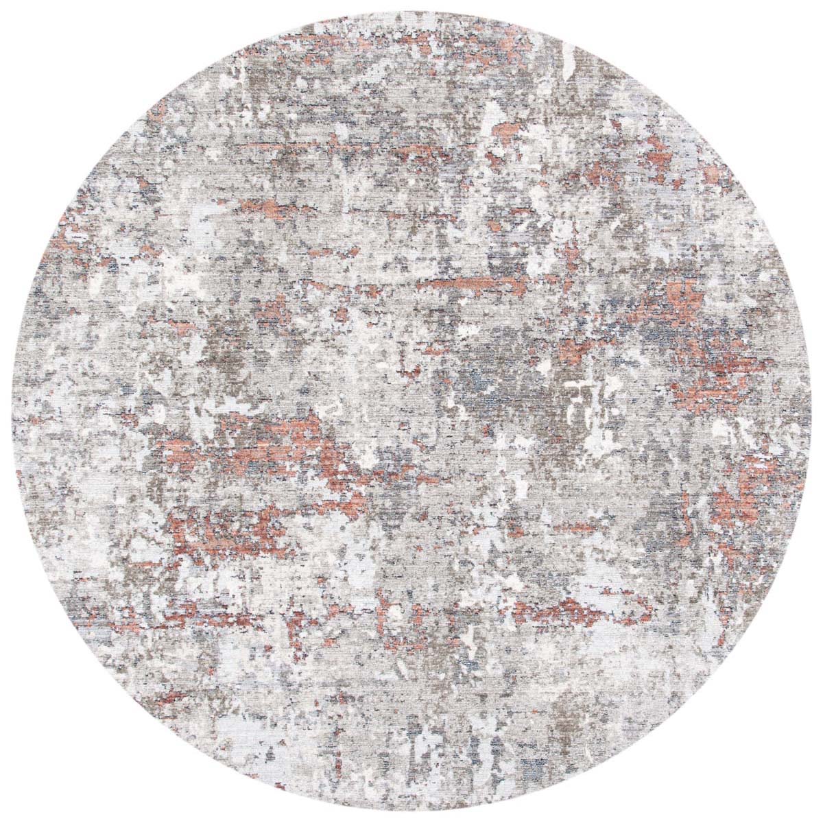 Safavieh History 522 Rug, HIS522 - Light Grey / Terracotta