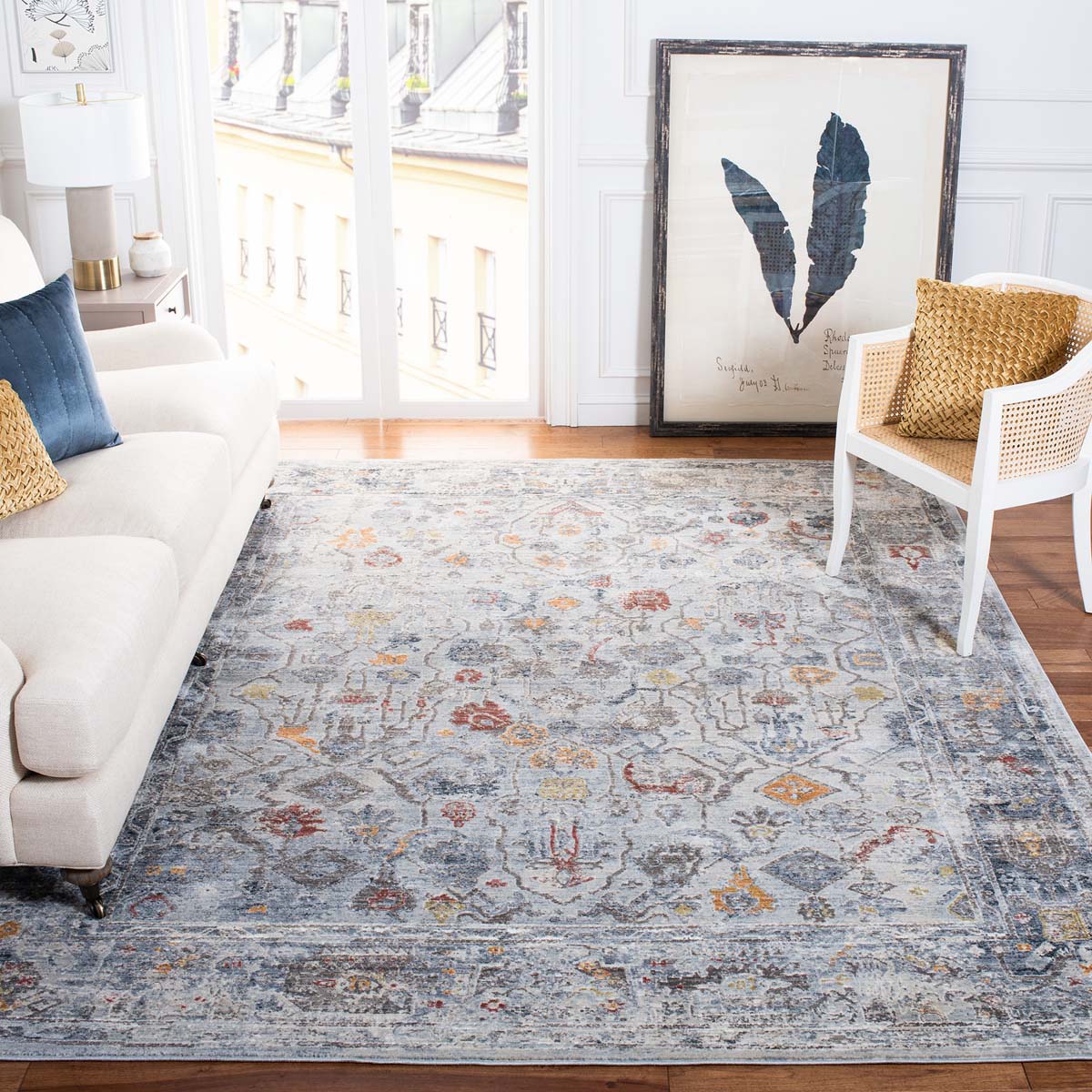 Safavieh History 546 Rug, HIS546 - Light Grey / Gold