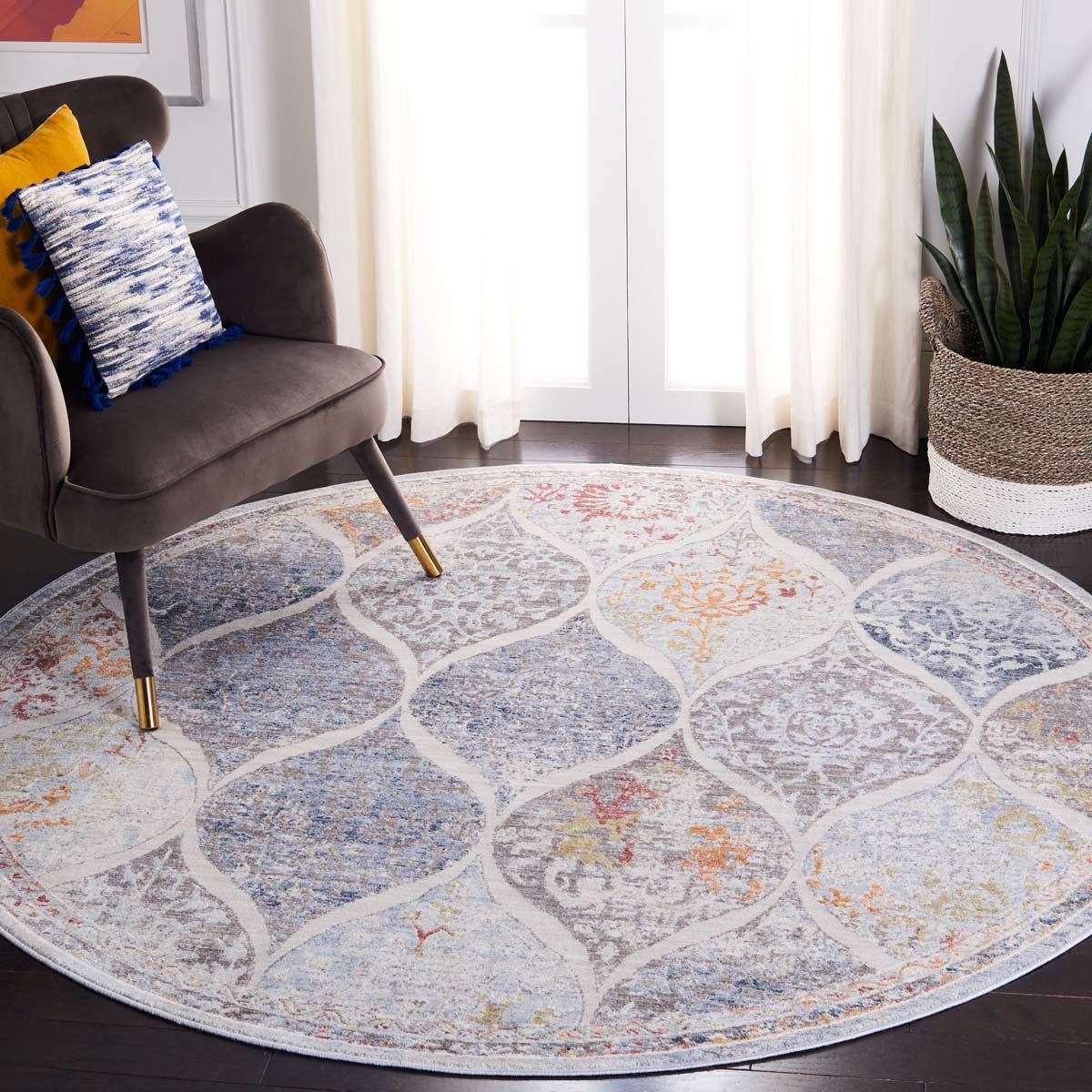 Safavieh History 571 Rug, HIS571 - Grey / Gold