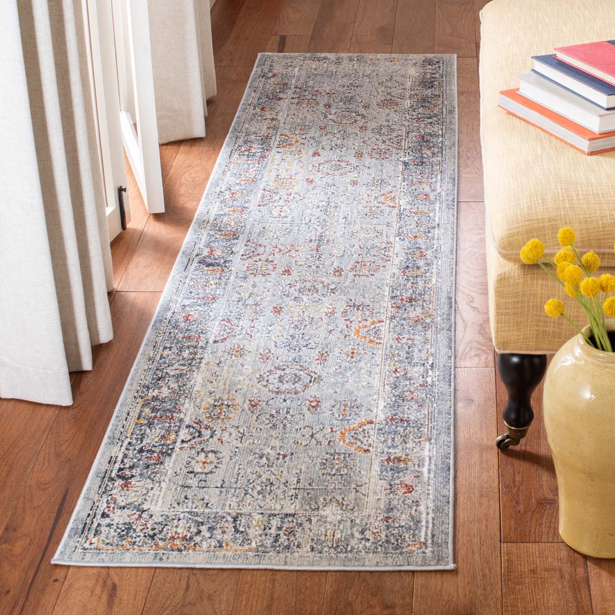 Safavieh History 580 Rug, HIS580 - Light Grey / Navy