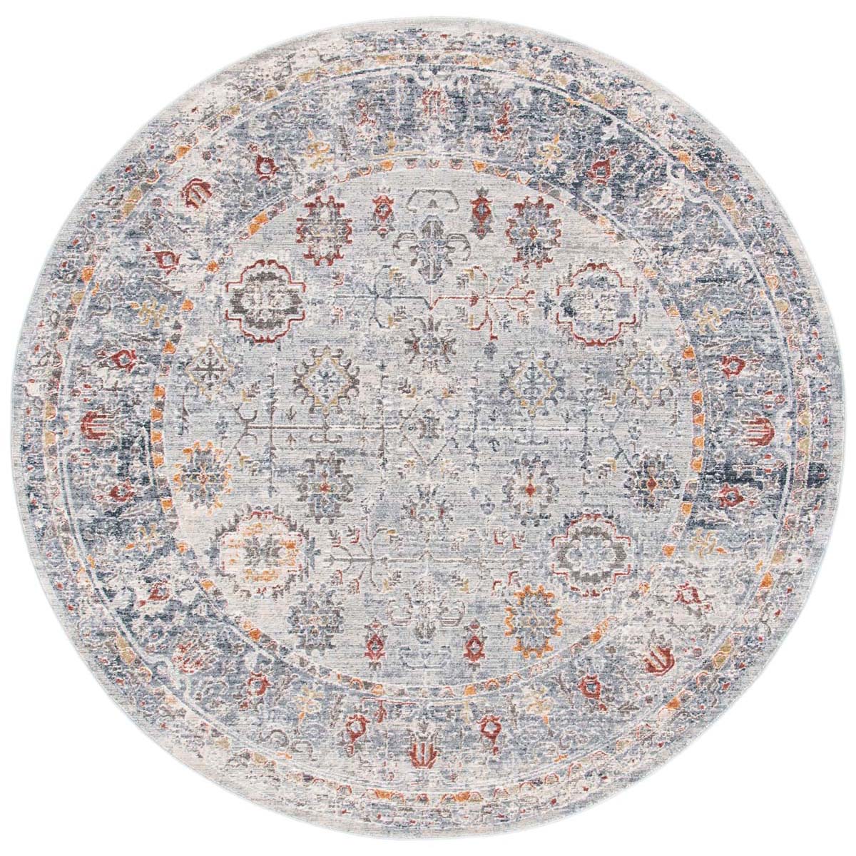 Safavieh History 580 Rug, HIS580 - Light Grey / Navy