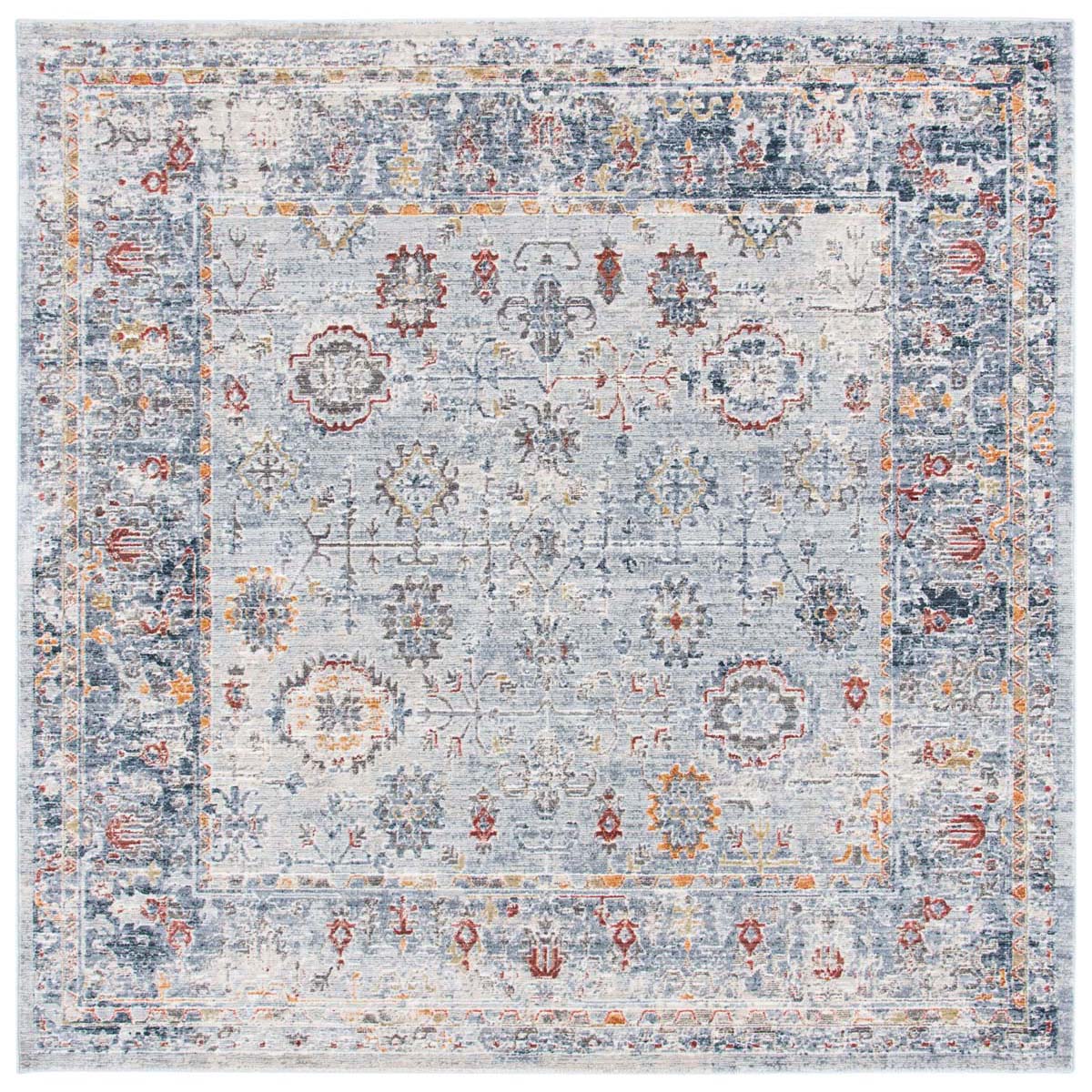 Safavieh History 580 Rug, HIS580 - Light Grey / Navy