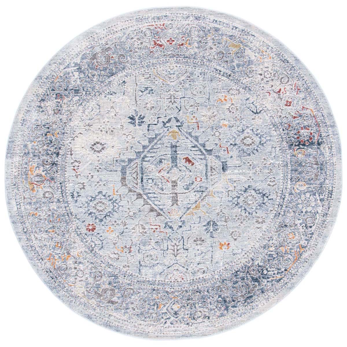 Safavieh History 584 Rug, HIS584 - Light Grey / Navy