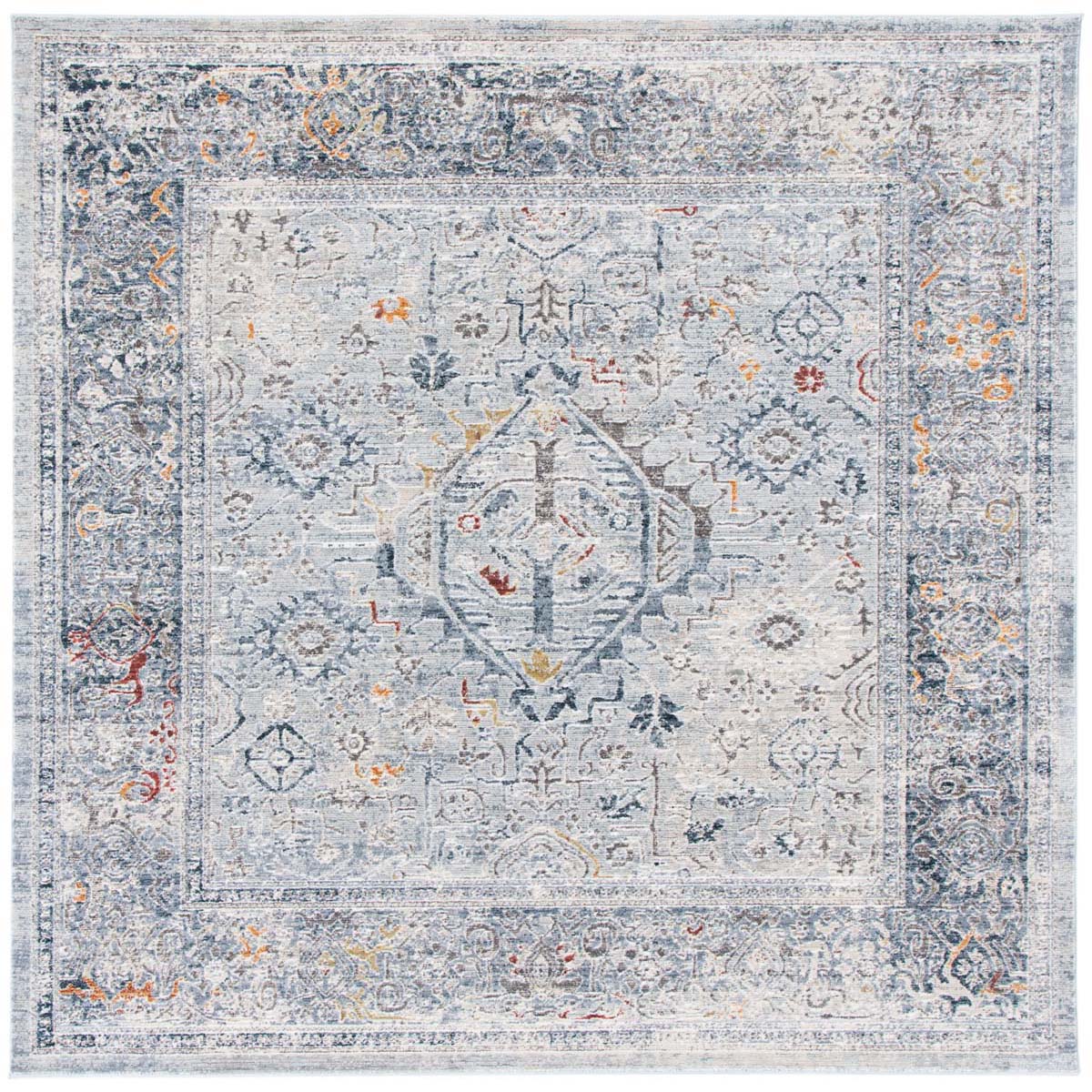 Safavieh History 584 Rug, HIS584 - Light Grey / Navy