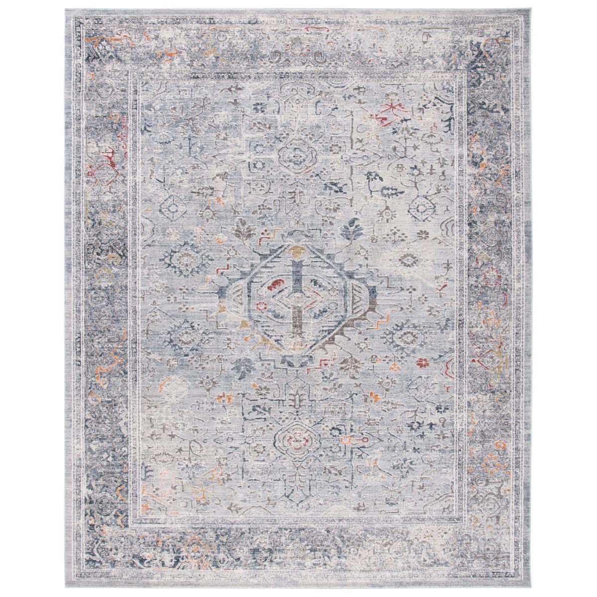 Safavieh History 584 Rug, HIS584 - Light Grey / Navy