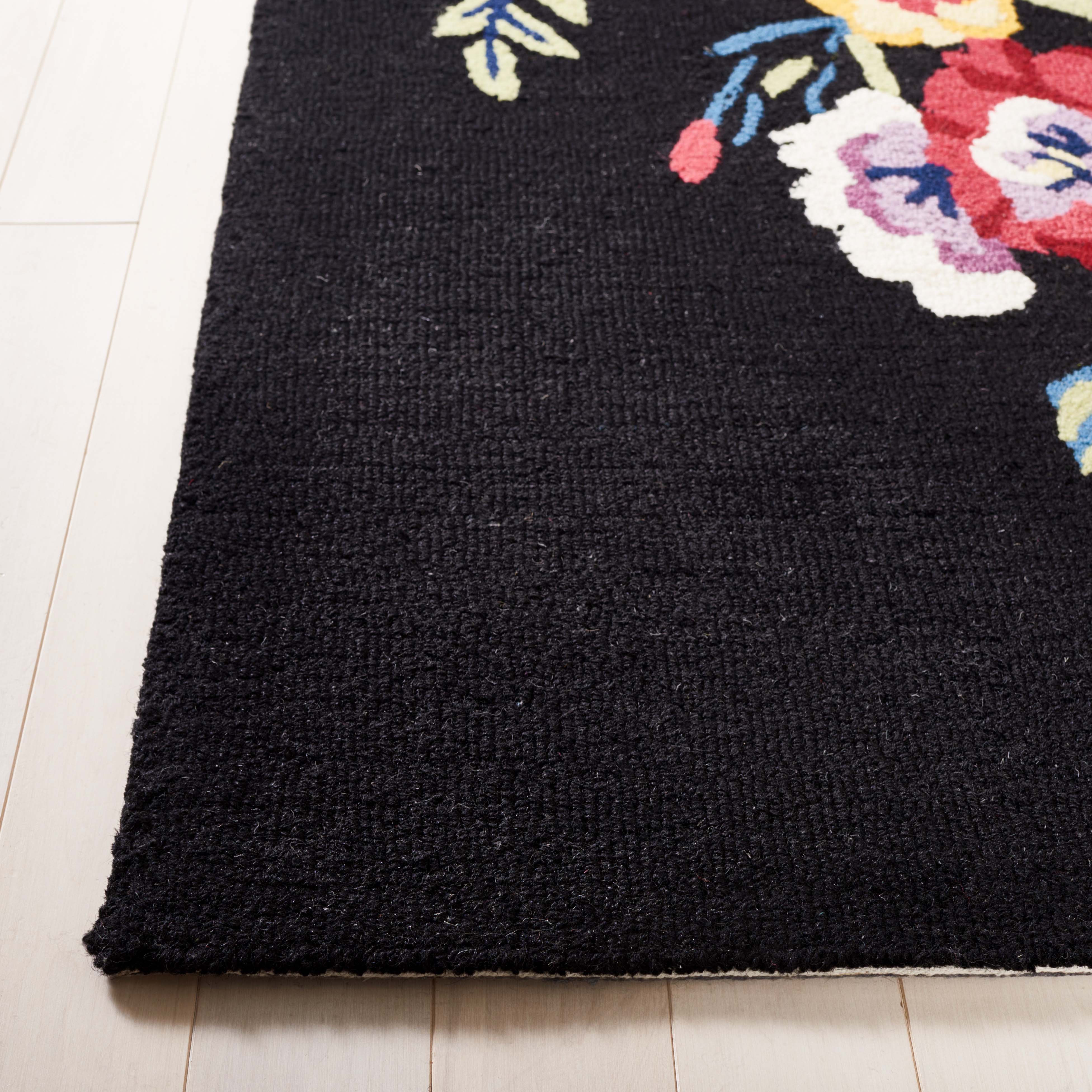 Safavieh Chelsea 219 Rug, HK219 - Black / Rose