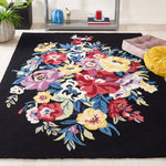 Safavieh Chelsea 219 Rug, HK219 - Black / Rose