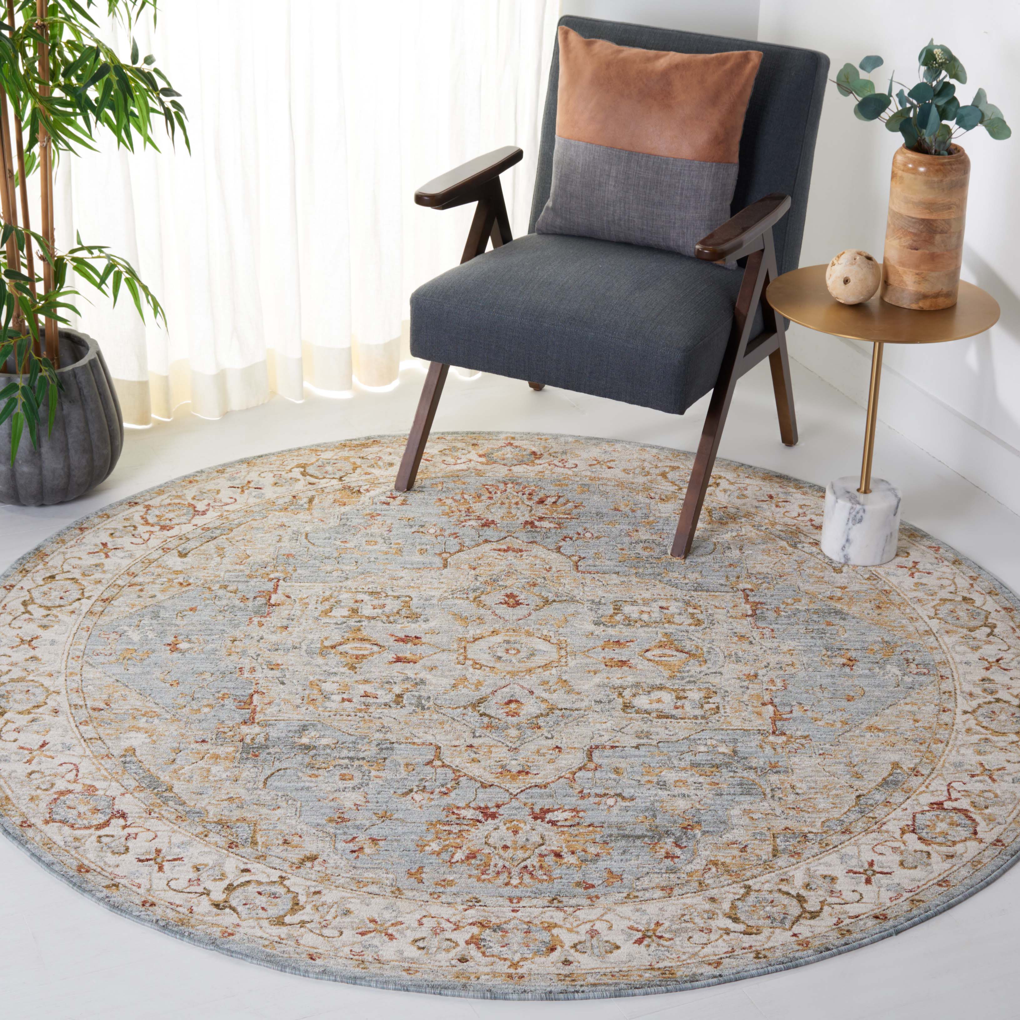Safavieh Hamilton 110 Rug, HLT110 - Blue / Grey