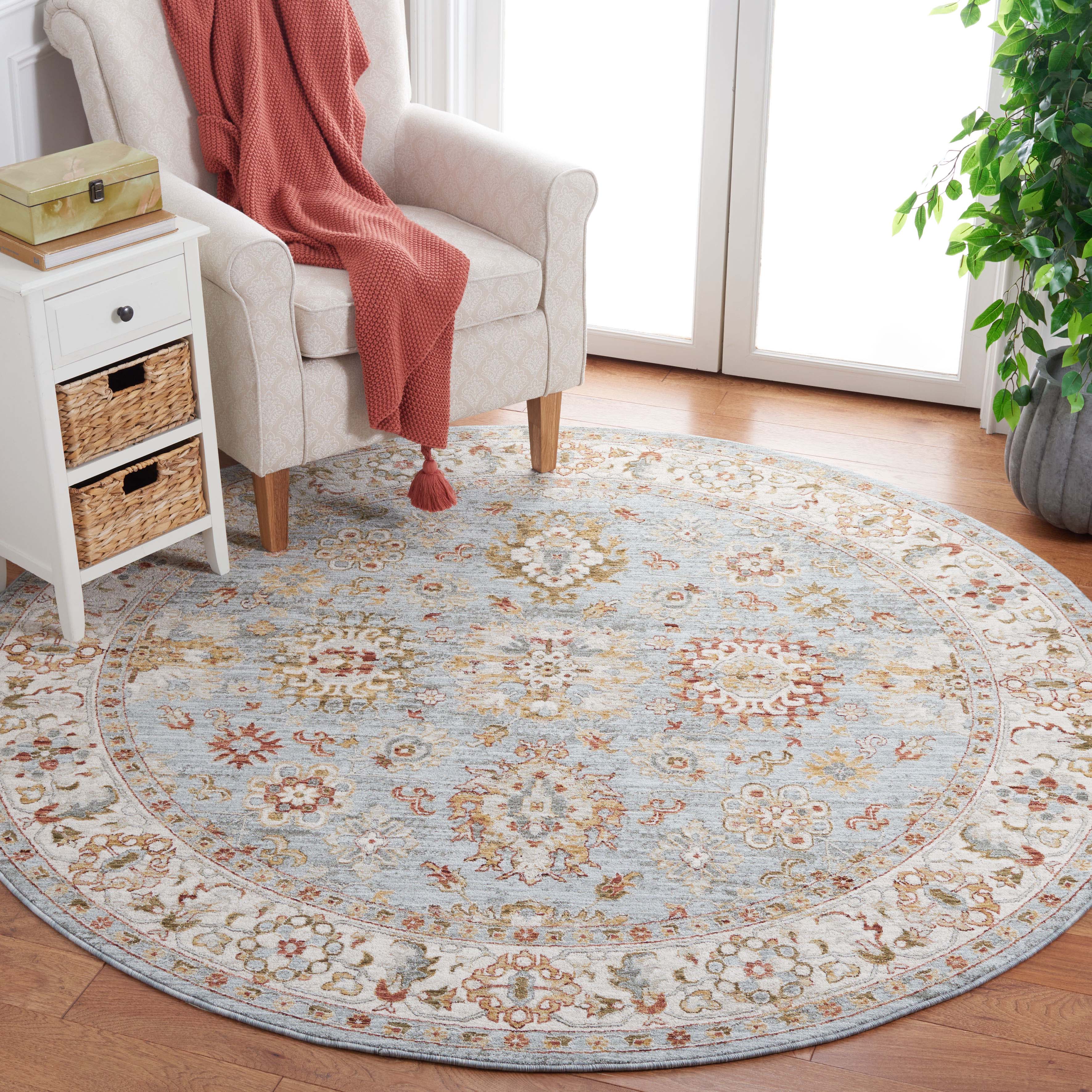 Safavieh Hamilton 112 Rug, HLT112 - Blue / Ivory