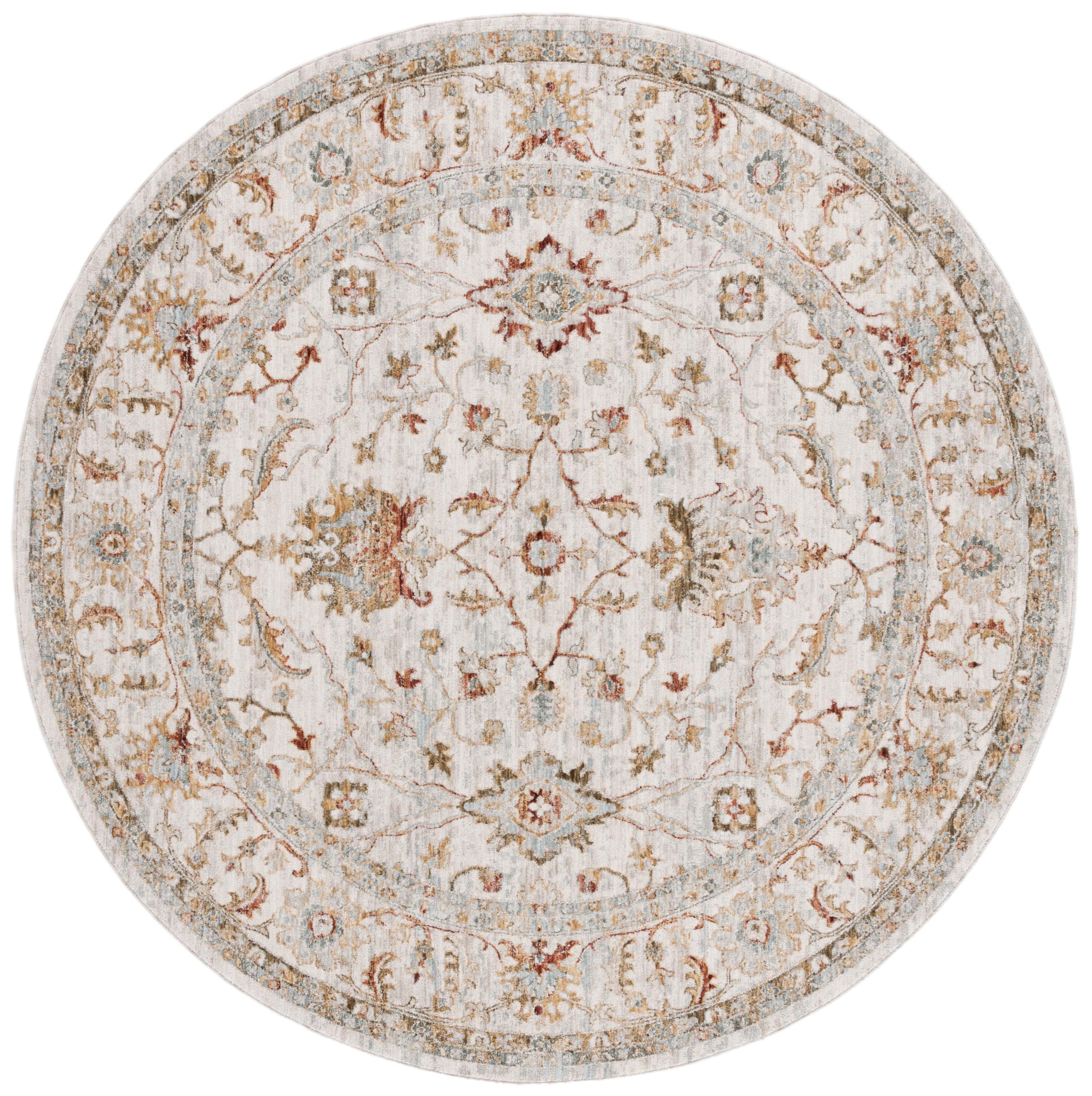 Safavieh Hamilton 114 Rug, HLT114 - Ivory / Rust