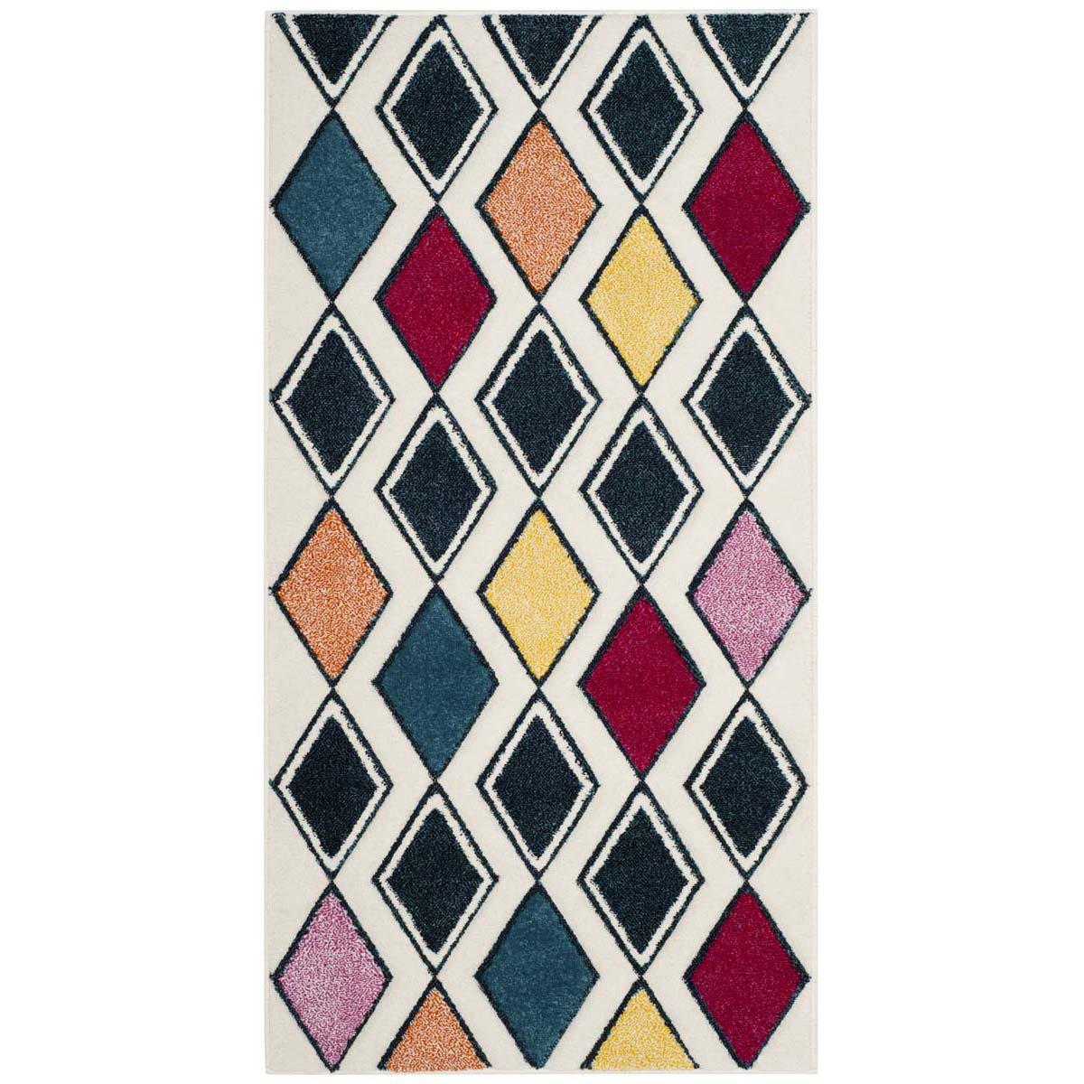 Safavieh Hollywood 704 Rug, HLW704 - Ivory / Peacock Blue
