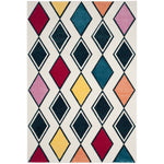Safavieh Hollywood 704 Rug, HLW704 - Ivory / Peacock Blue