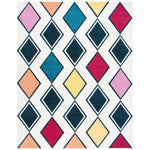 Safavieh Hollywood 704 Rug, HLW704 - Ivory / Peacock Blue