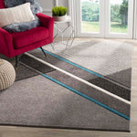 Safavieh Hollywood 711 Rug, HLW711 - Grey / Teal
