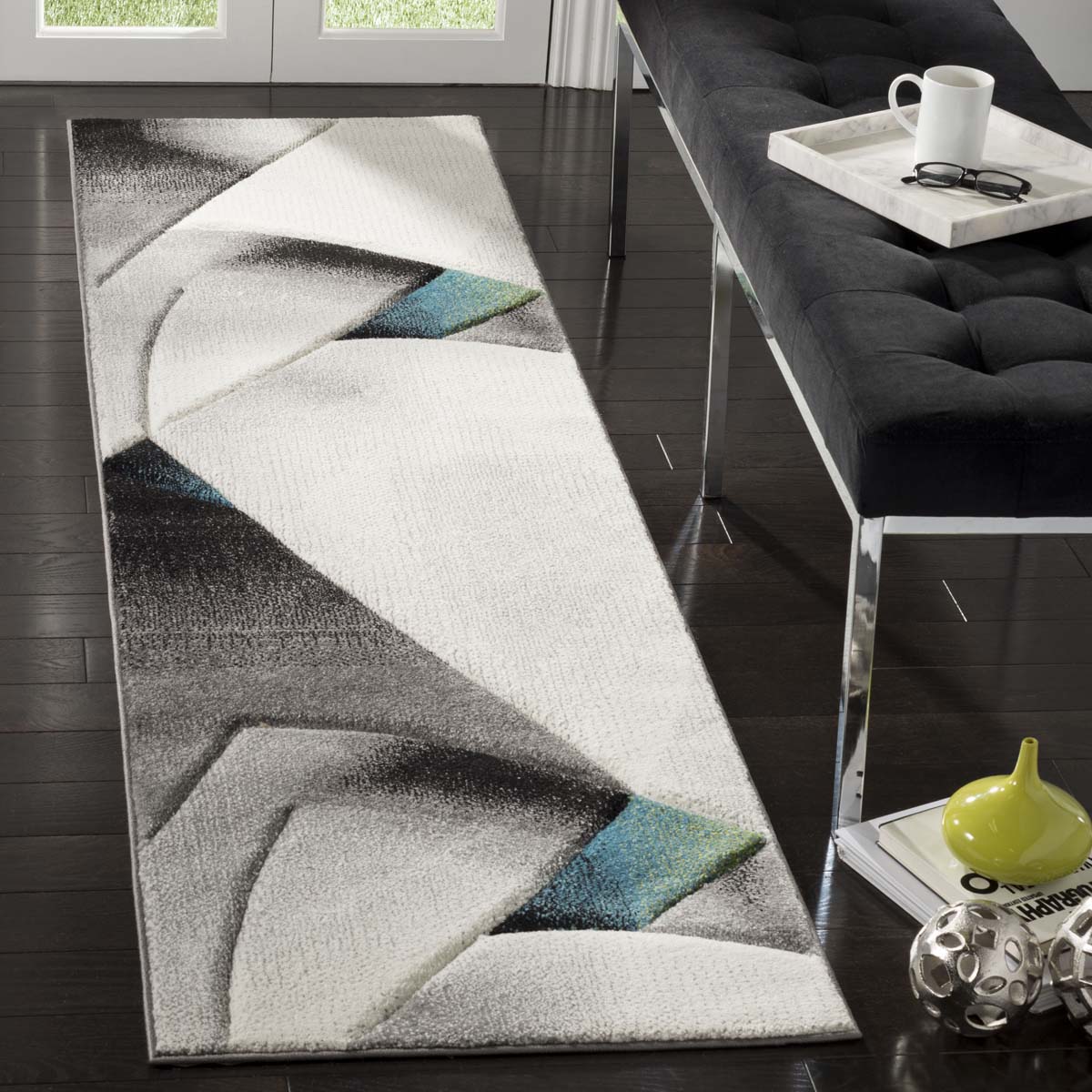Safavieh Hollywood 713 Rug, HLW713 - Grey / Teal