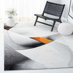 Safavieh Hollywood 713 Rug, HLW713 - Grey / Orange