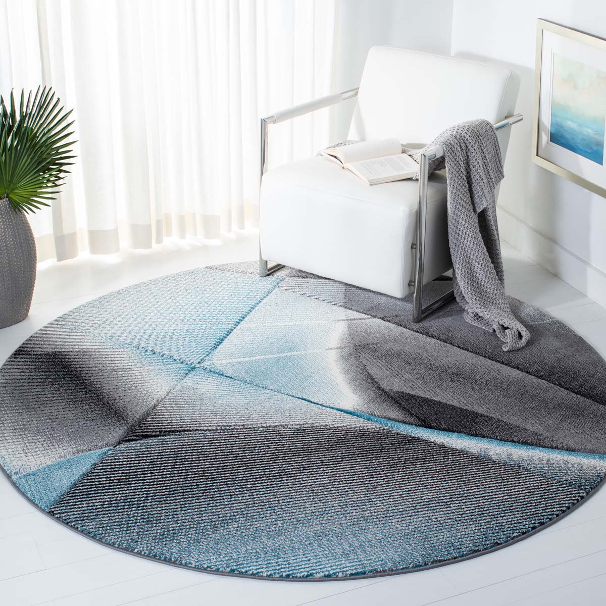 Safavieh Hollywood 715 Rug, HLW715 - Grey / Blue