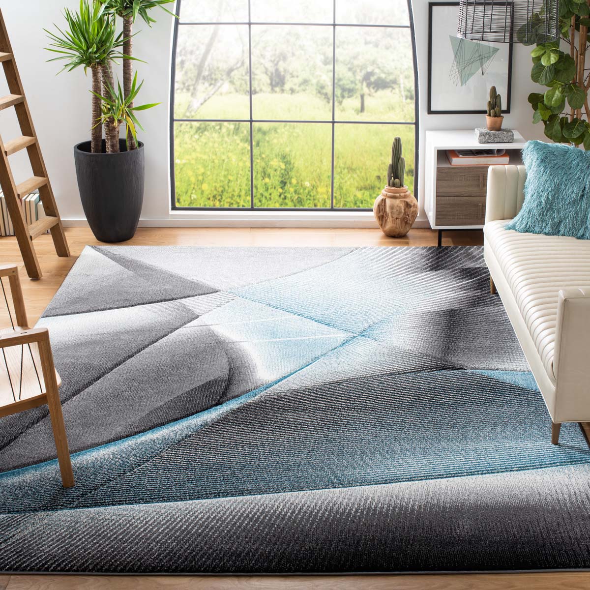 Safavieh Hollywood 715 Rug, HLW715 - Grey / Blue
