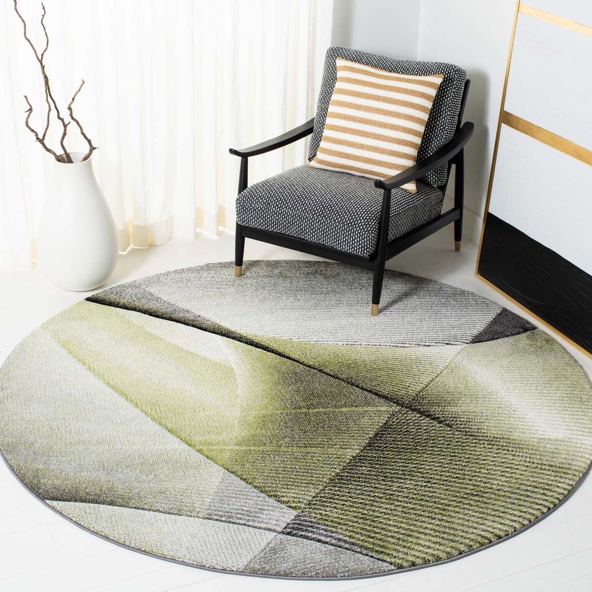 Safavieh Hollywood 715 Rug, HLW715 - Grey / Green