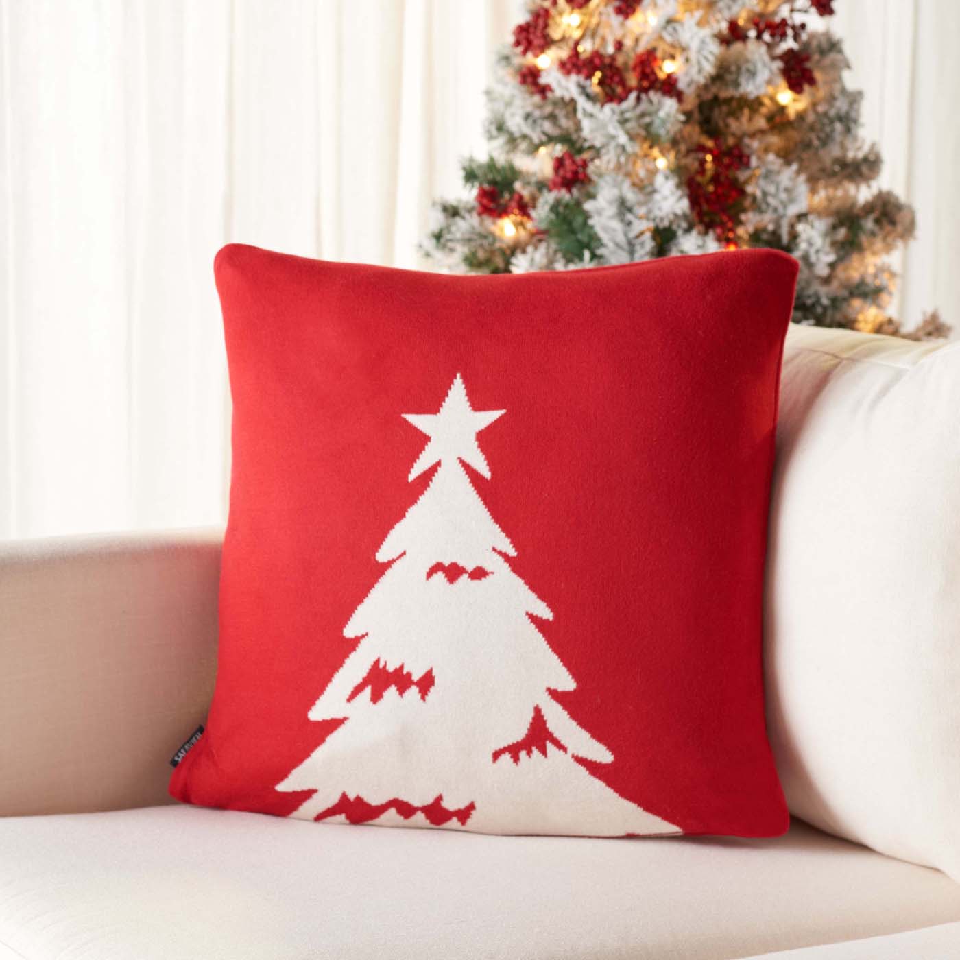 Safavieh Miracle Pillow , HOL3012 - Red / White