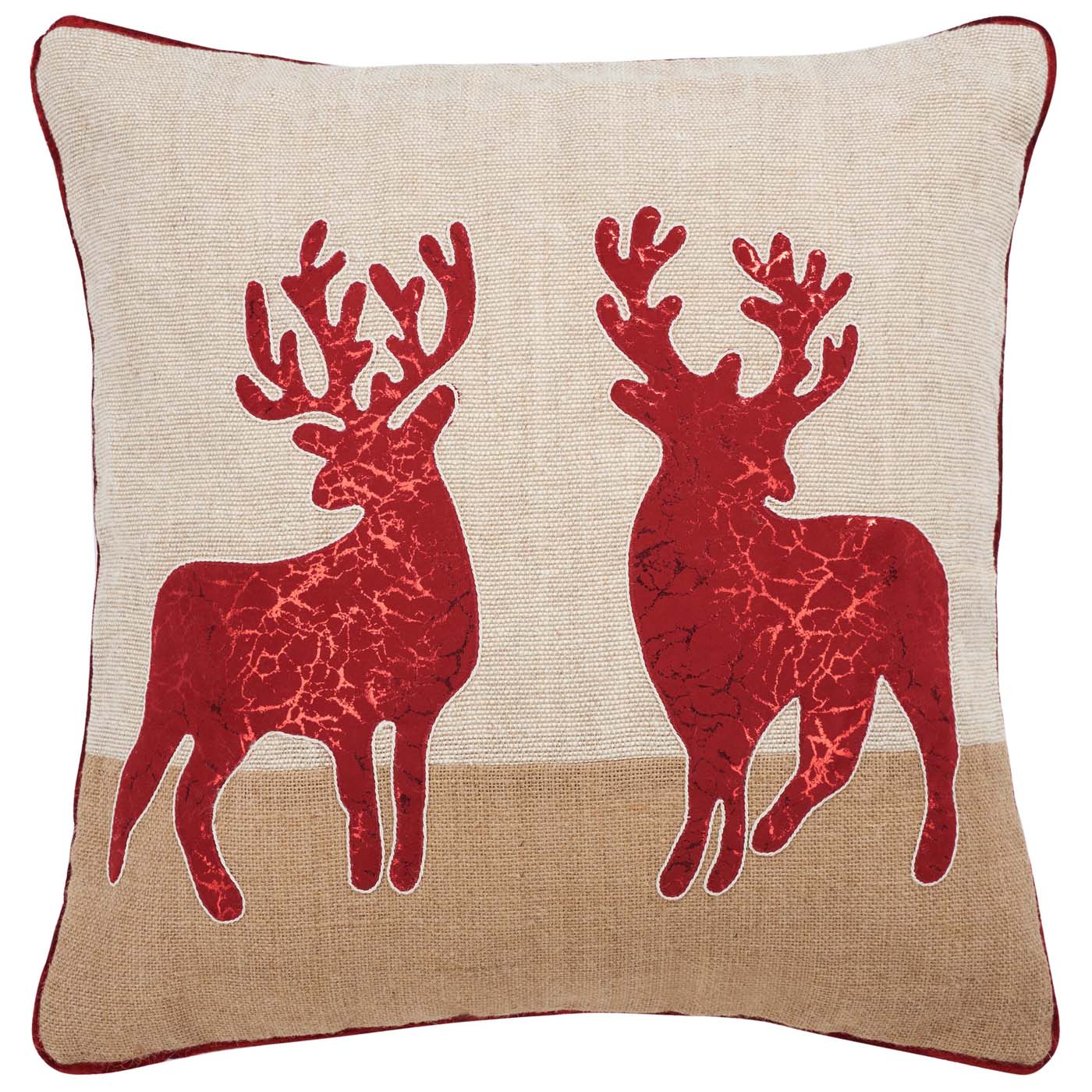 Safavieh Holiday Reindeer Pillow , HOL4006