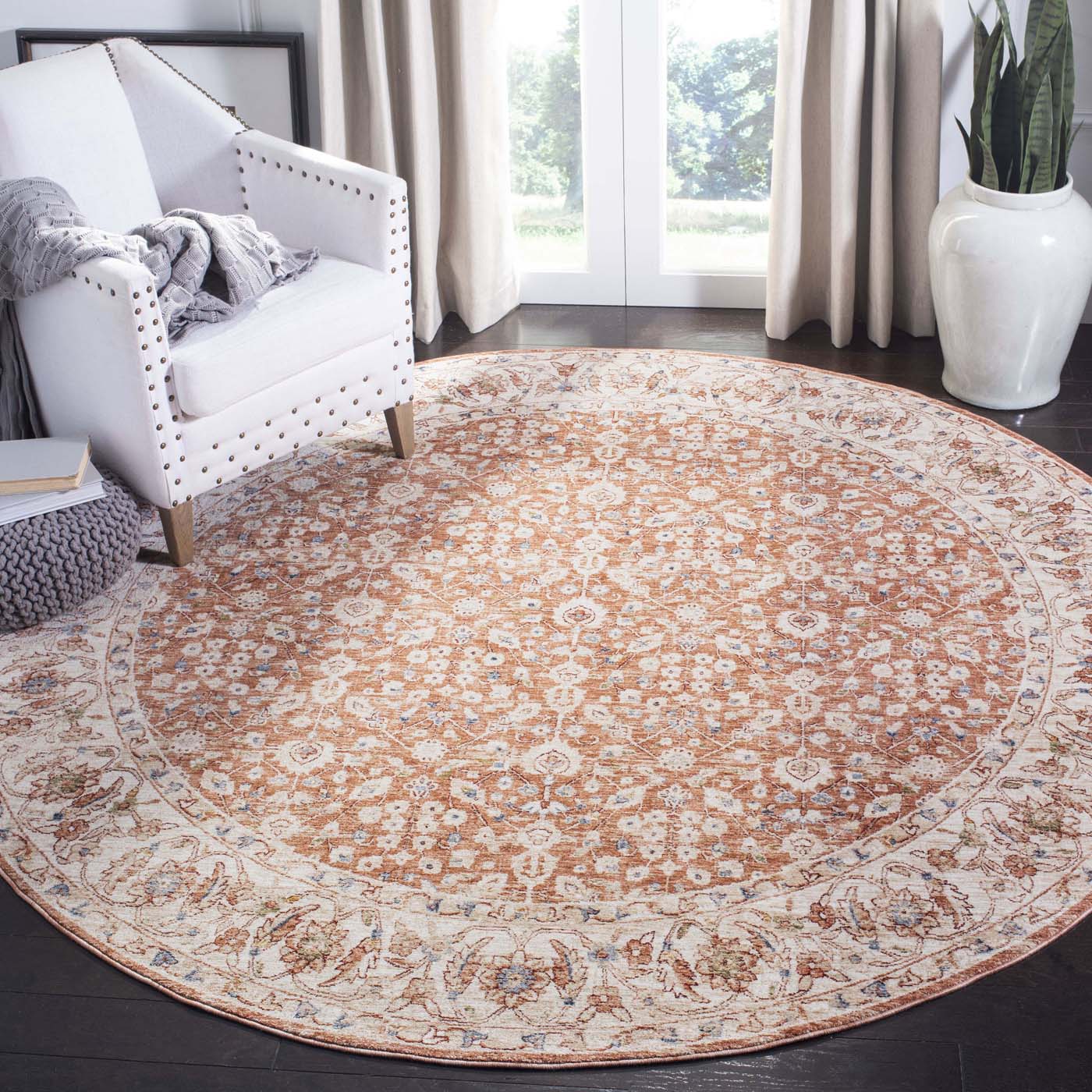 Safavieh Heirloom 701 Rug, HRL701 - Beige / Light Rust