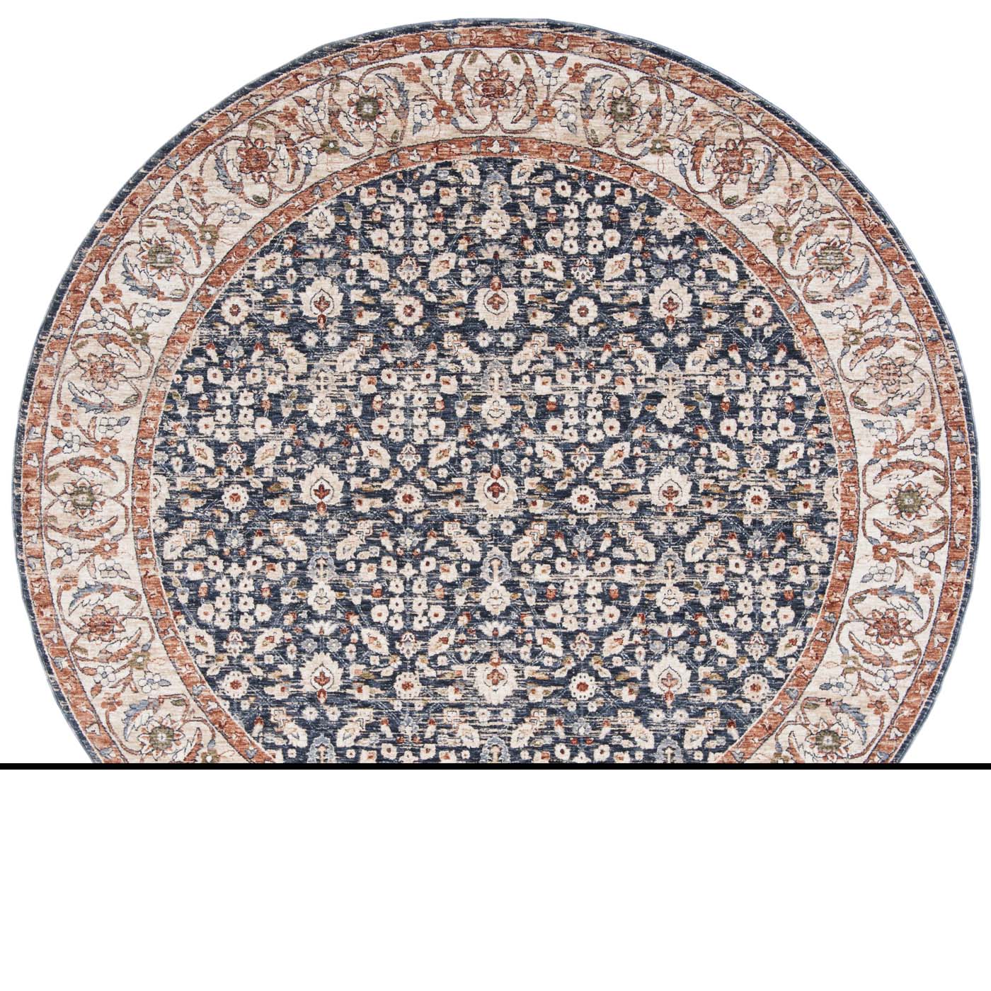 Safavieh Heirloom 701 Rug, HRL701 - Navy / Beige