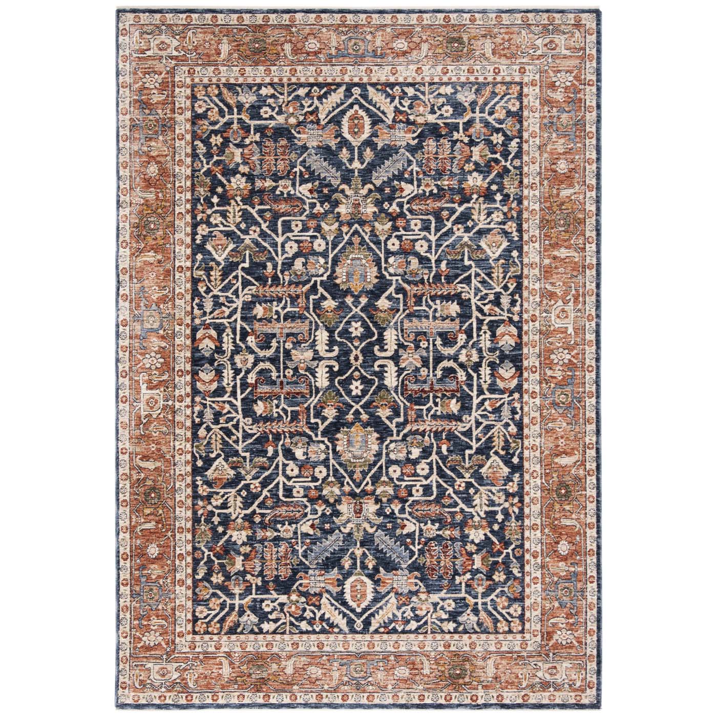Safavieh Heirloom 703 Rug, HRL703 - Navy / Beige