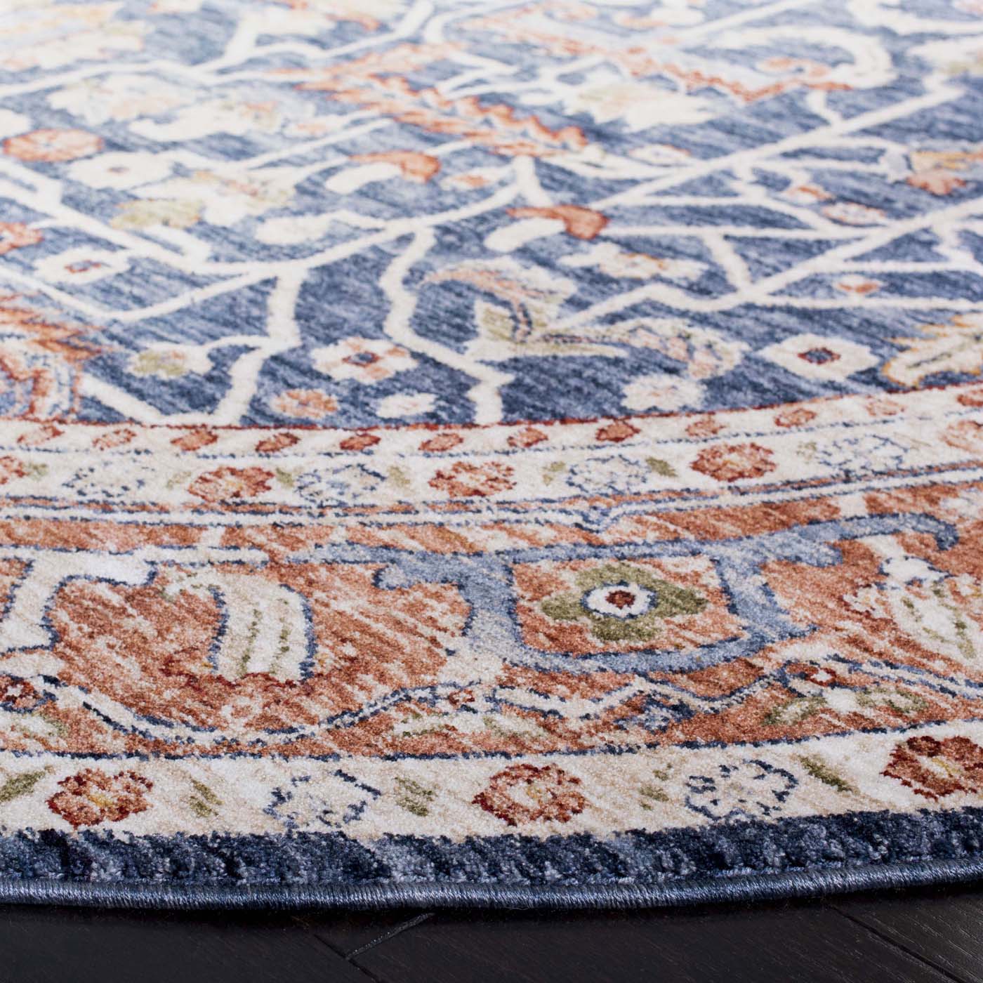 Safavieh Heirloom 703 Rug, HRL703 - Navy / Beige