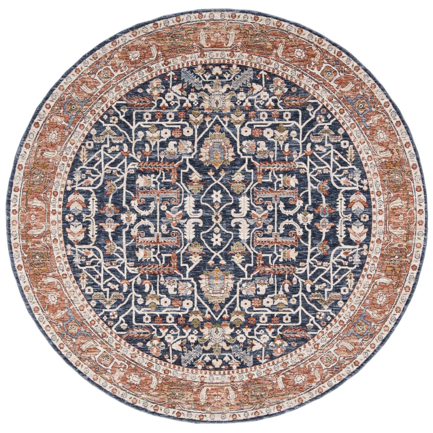 Safavieh Heirloom 703 Rug, HRL703 - Navy / Beige