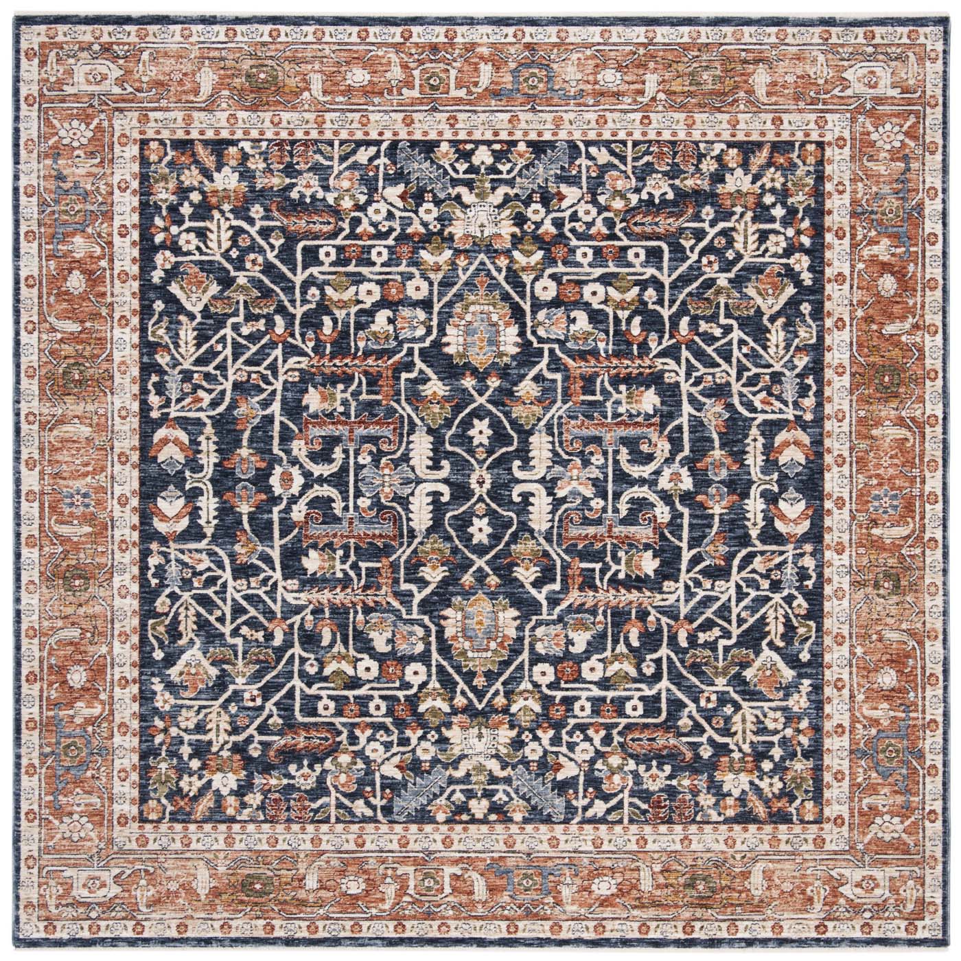 Safavieh Heirloom 703 Rug, HRL703 - Navy / Beige