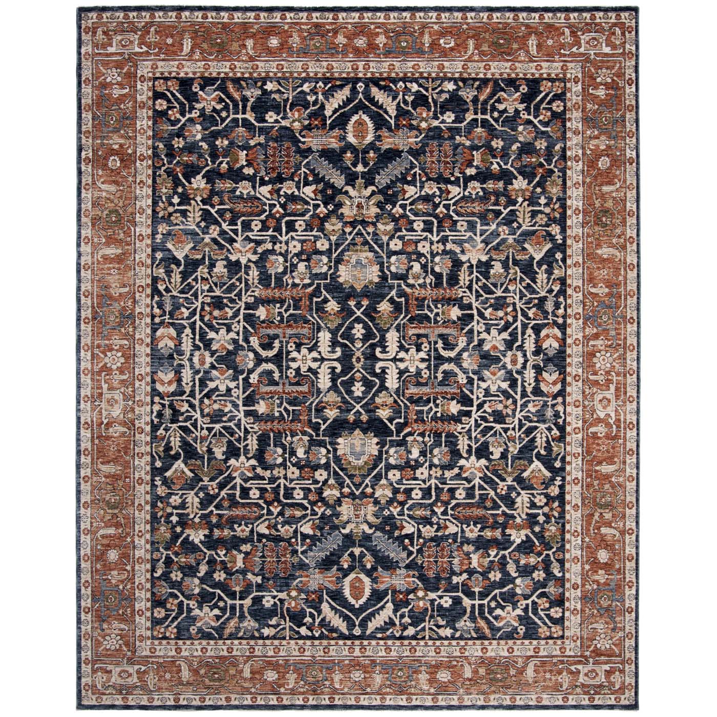 Safavieh Heirloom 703 Rug, HRL703 - Navy / Beige