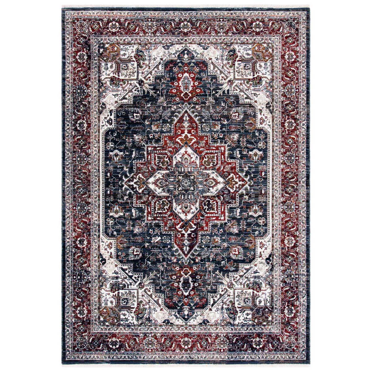 Safavieh Herat 321 Rug, HRT321 - Navy / Red
