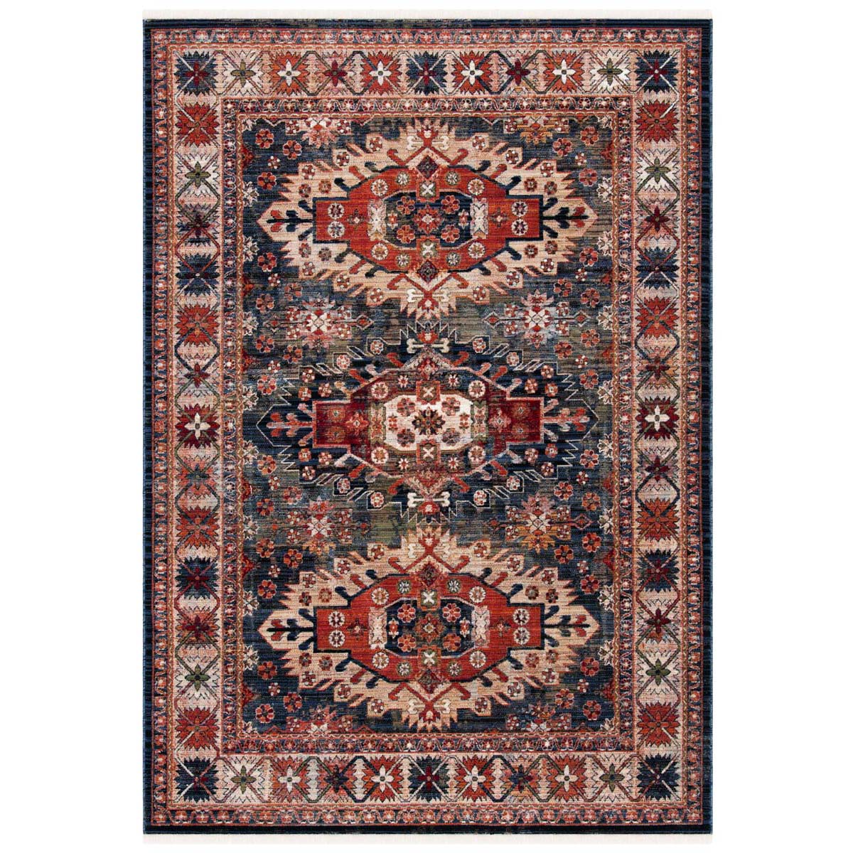 Safavieh Herat 355 Rug, HRT355 - Cream / Rust