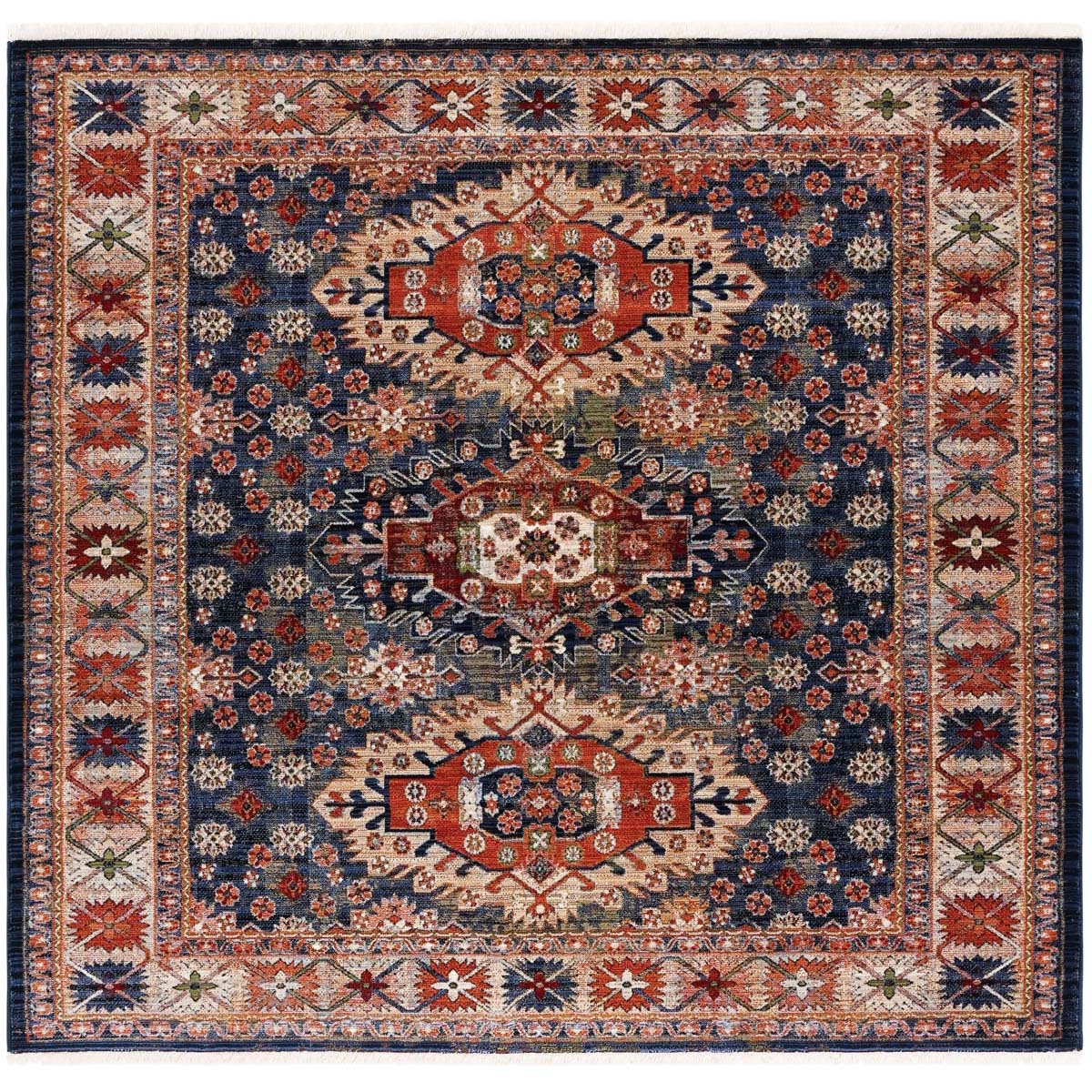 Safavieh Herat 355 Rug, HRT355 - Cream / Rust