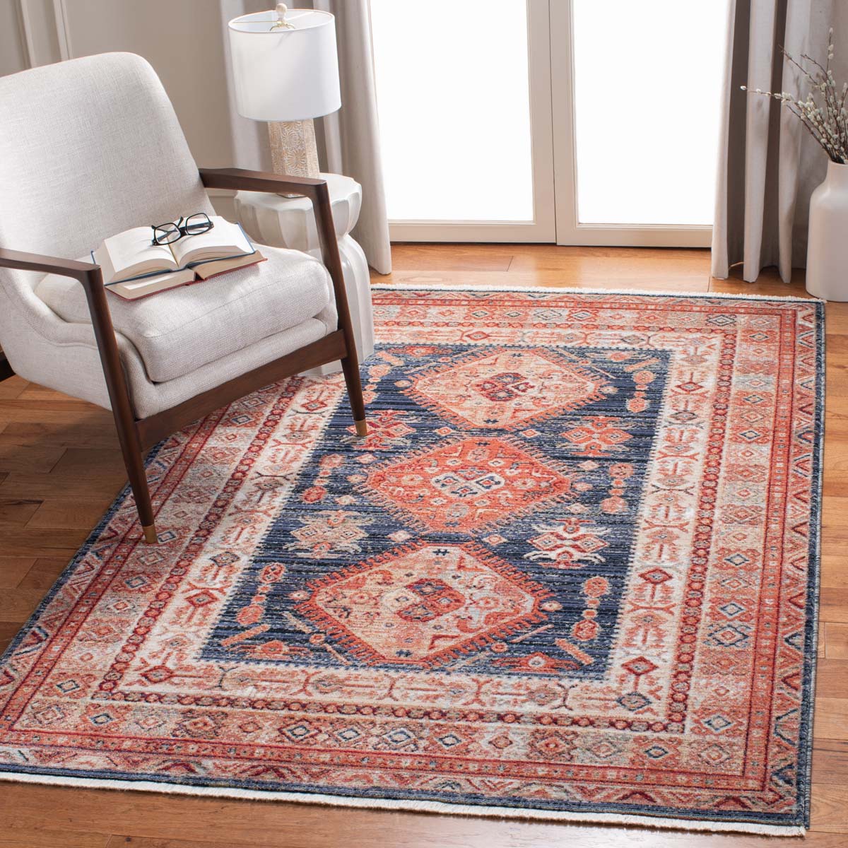 Safavieh Herat 379 Rug, HRT379 - Rust / Black