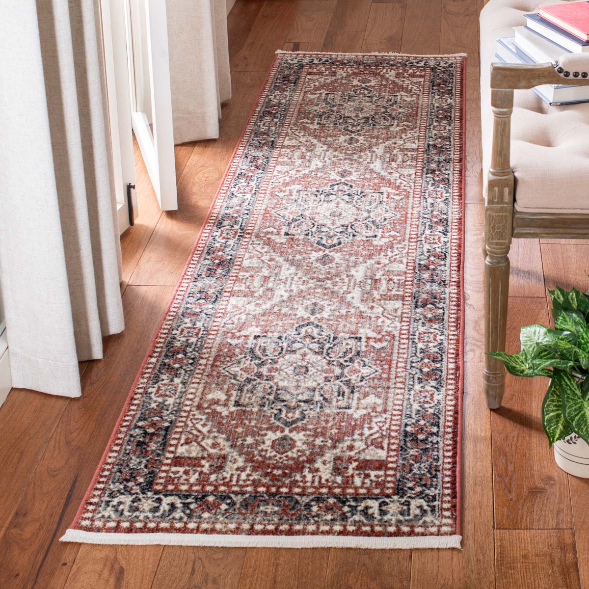Safavieh Herat 392 Rug, HRT392 - Rust / Creme