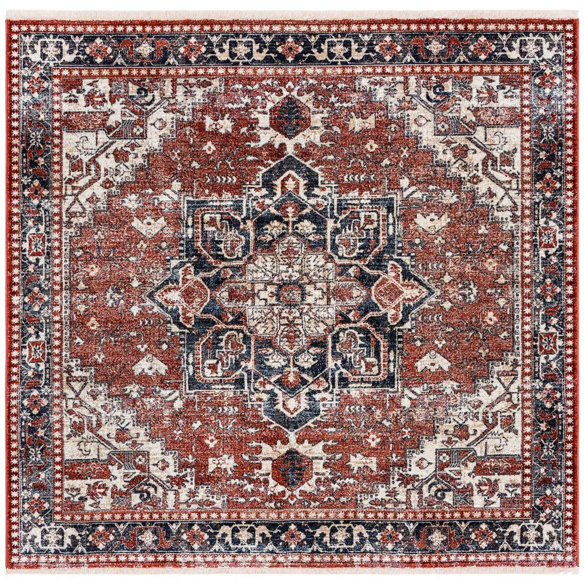 Safavieh Herat 392 Rug, HRT392 - Rust / Creme