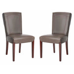 Safavieh Ken 19''H Leather Side Chair (Set Of 2) , HUD8200