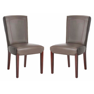 Safavieh Ken 19''H Leather Side Chair (Set Of 2) , HUD8200