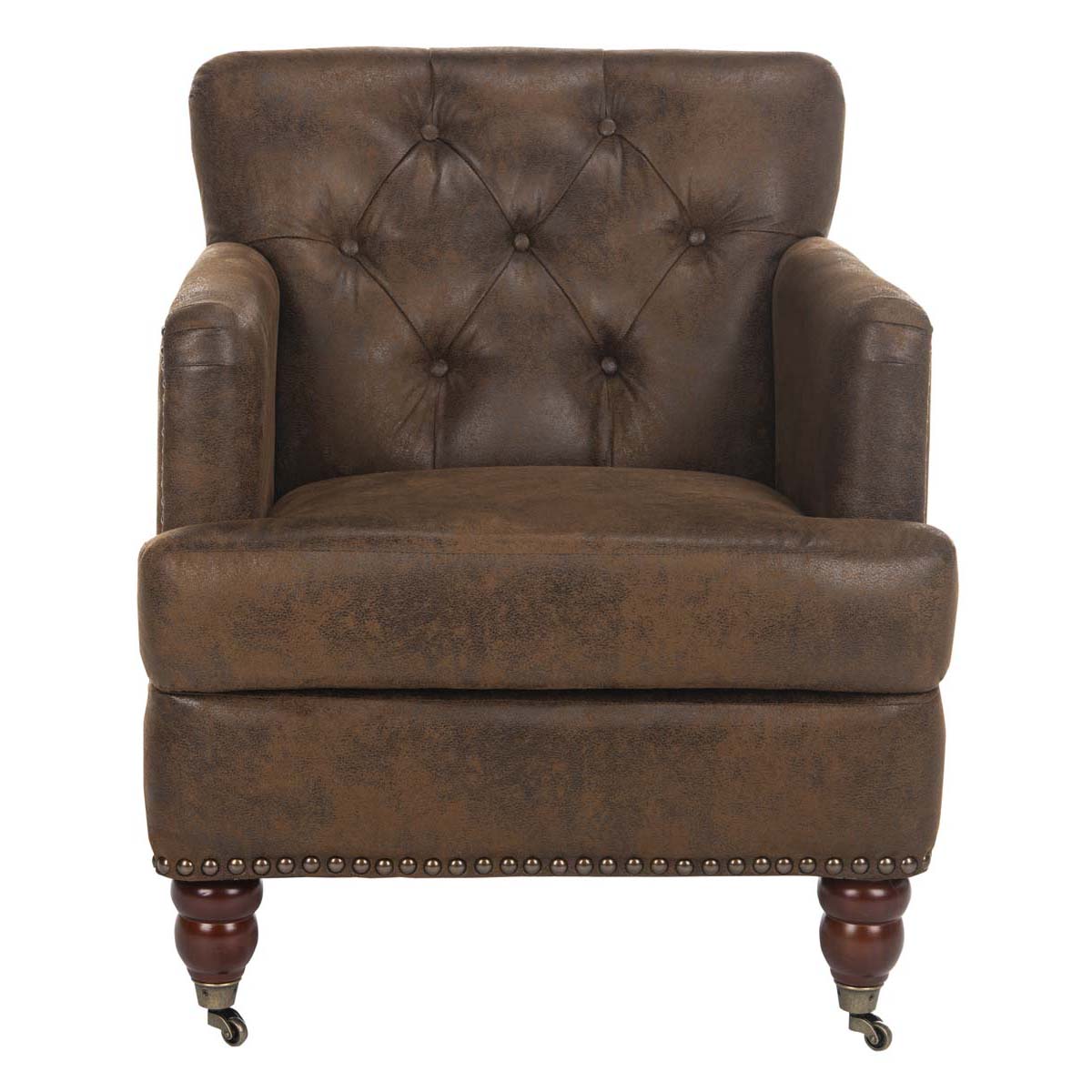 Safavieh Colin Tufted Club Chair , HUD8212 - Brown