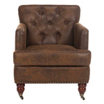Safavieh Colin Tufted Club Chair , HUD8212 - Brown