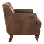Safavieh Colin Tufted Club Chair , HUD8212 - Brown