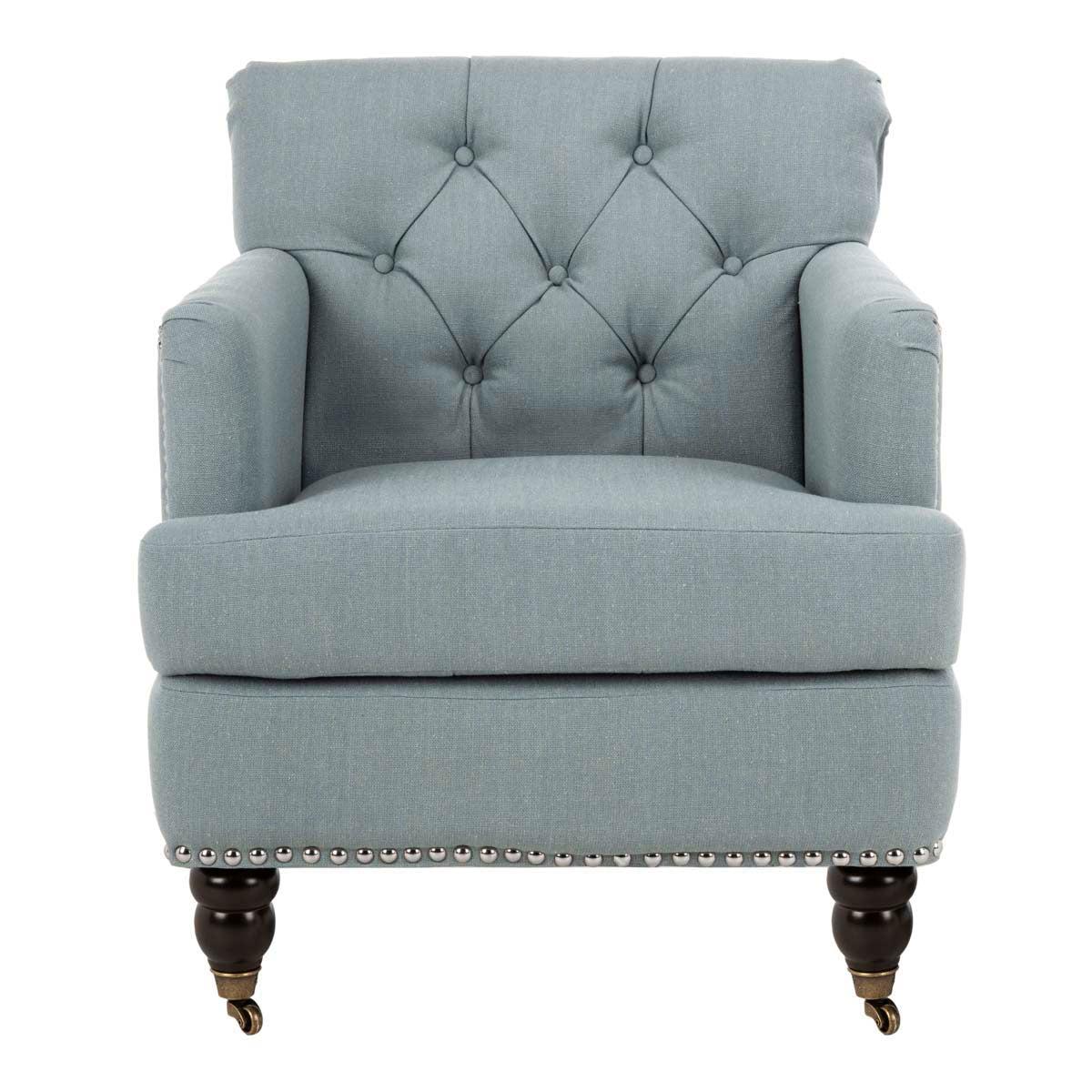 Safavieh Colin Tufted Club Chair , HUD8212 - Sky Blue