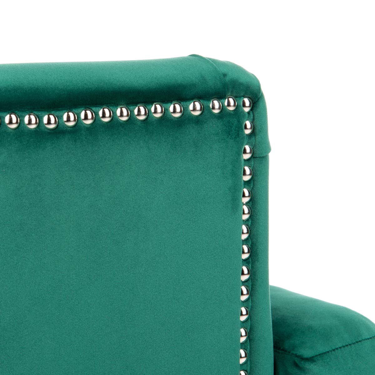 Safavieh Colin Tufted Club Chair , HUD8212 - Emerald / Espresso