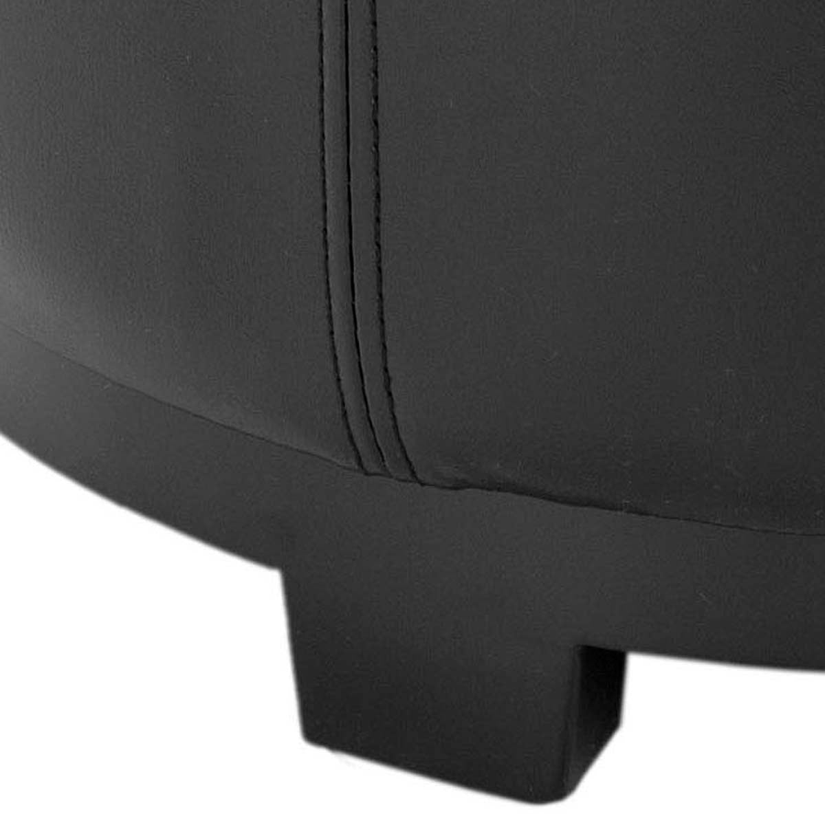 Safavieh Chelsea Round Tray Ottoman , HUD8232 - Black