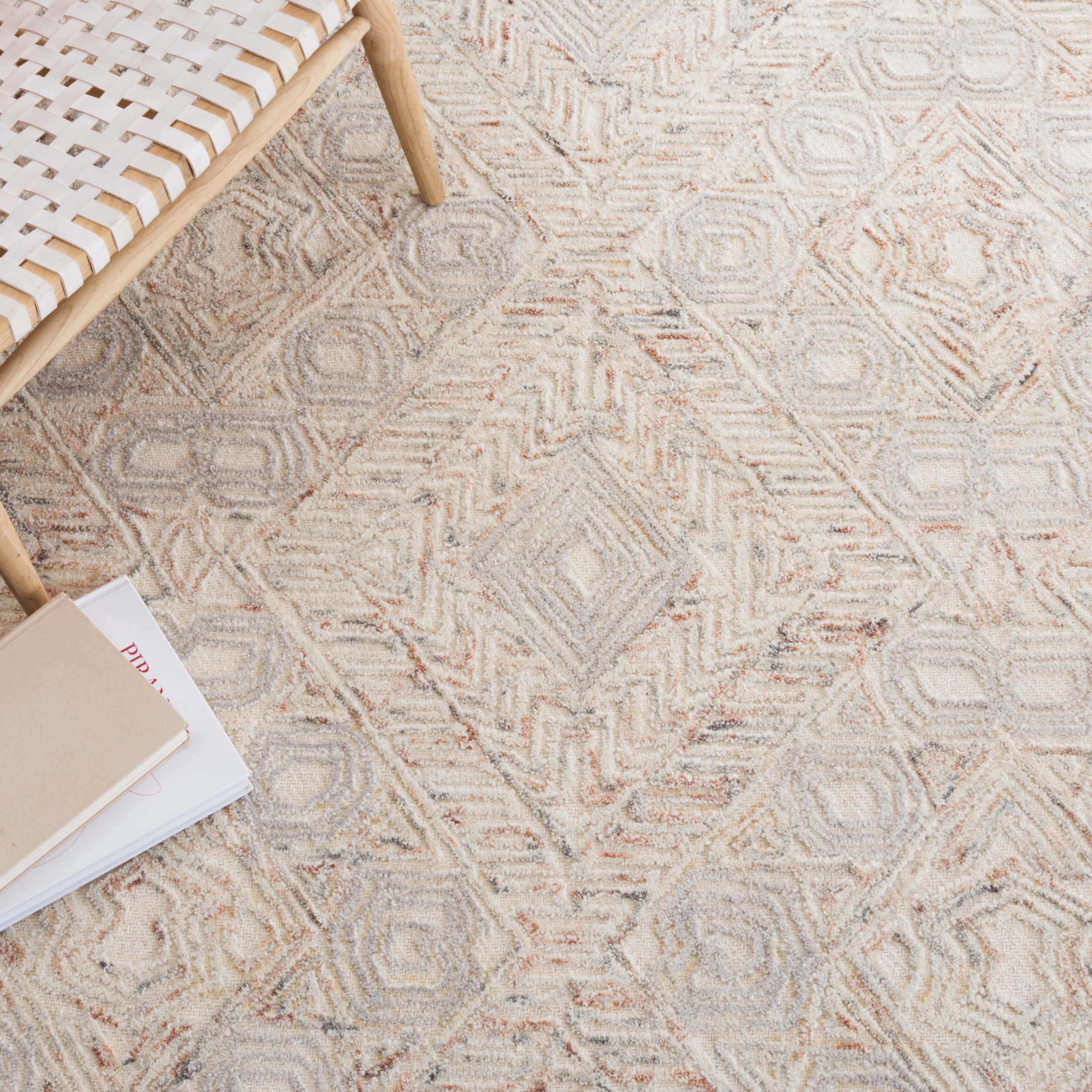 Safavieh Ikat 801 Rug, IKT801 - Ivory / Grey