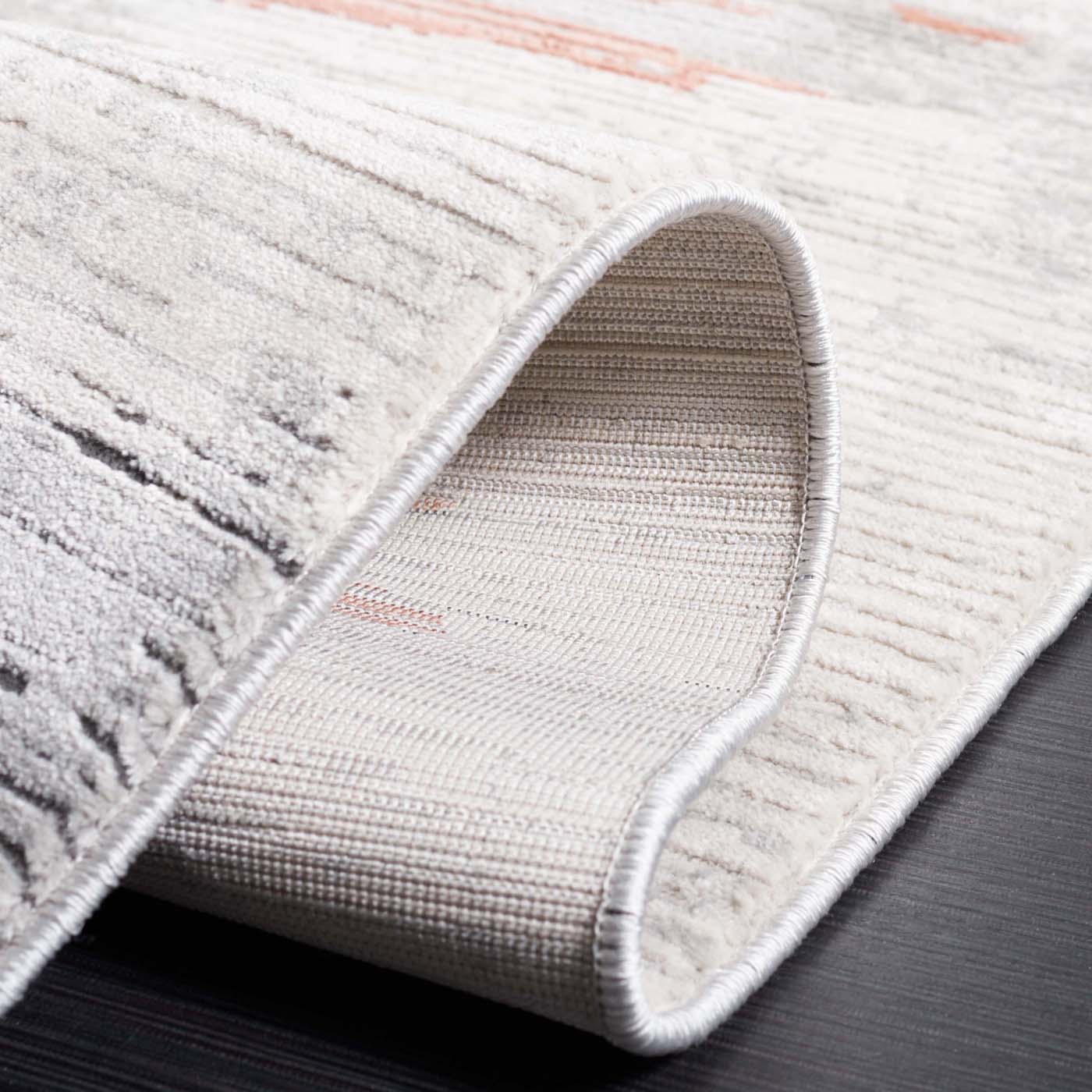 Safavieh Invista 534 Rug, INV534 - Light Grey / Rust