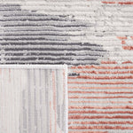 Safavieh Invista 534 Rug, INV534 - Light Grey / Rust