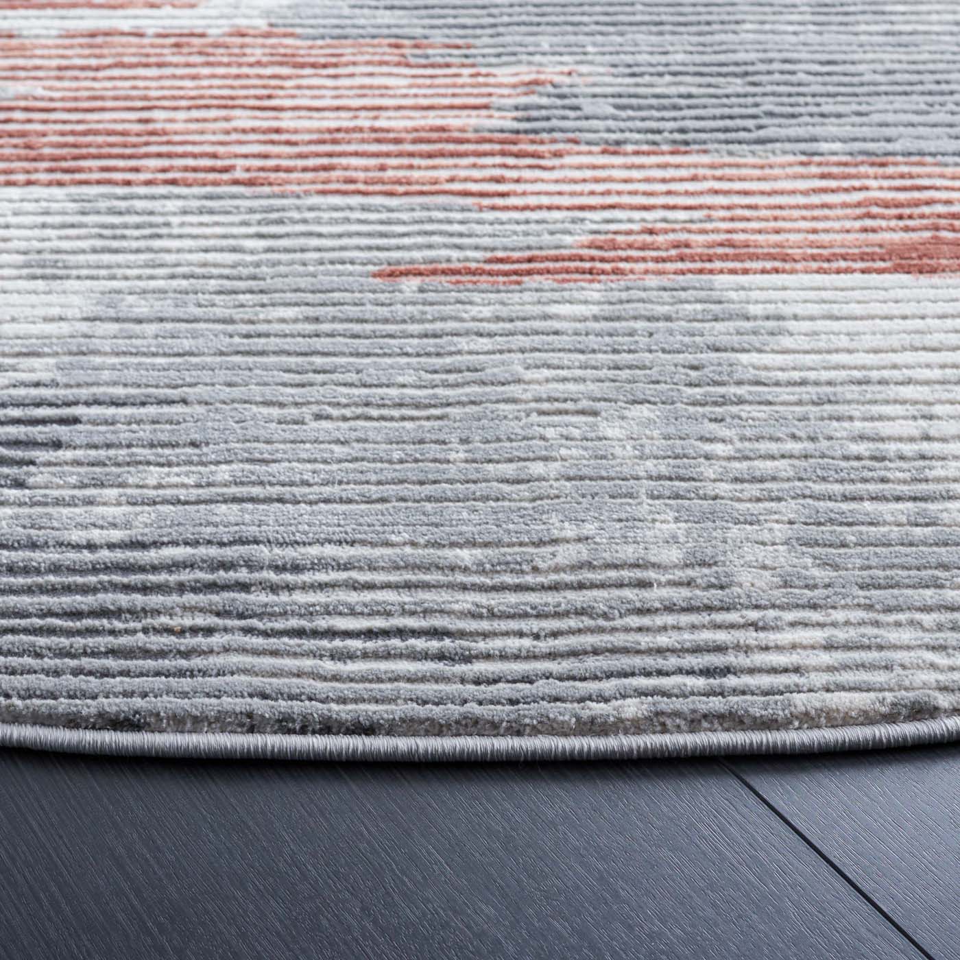 Safavieh Invista 534 Rug, INV534 - Light Grey / Rust